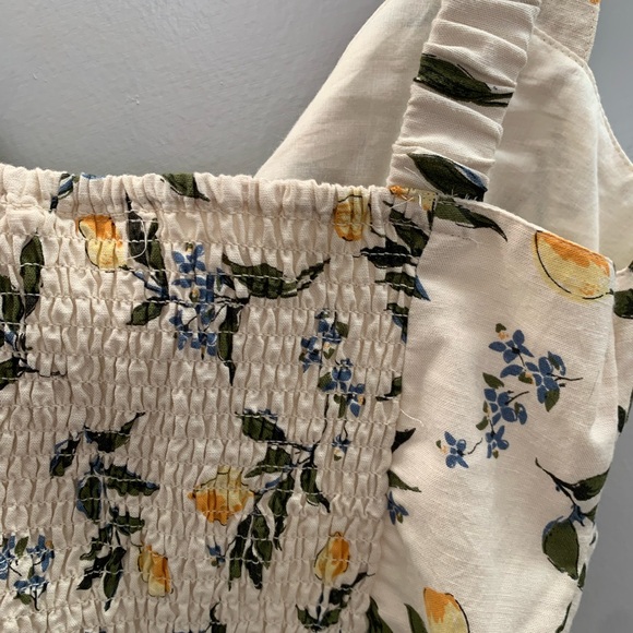 Midnight Sky Linen Lemon Tank Top NWT size Medium - Picture 5 of 5